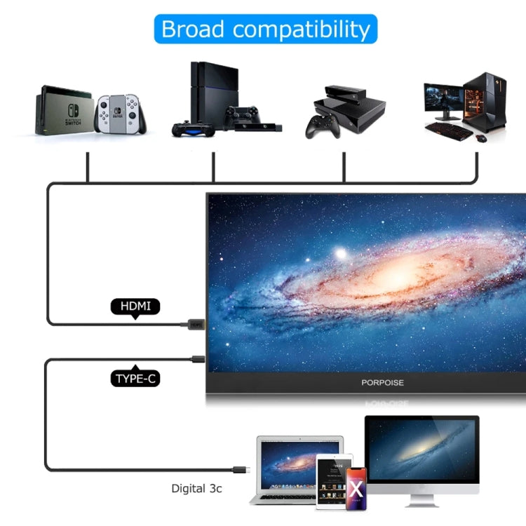 17.3 inch FHD 1920x1080P IPS Screen Portable Monitor(No Charger)
