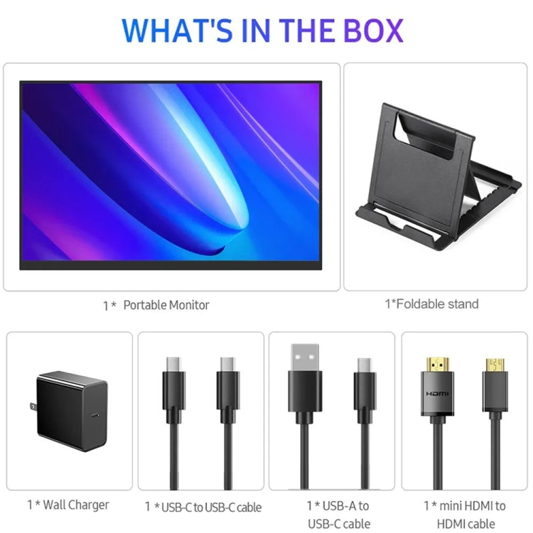 18 inch HDR 2560x1600P IPS Screen Portable Monitor(US Plug)