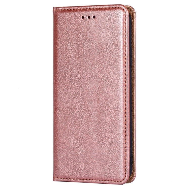 For Motorola Edge 5G 2024 Gloss Oil Solid Color Magnetic Leather Phone Case(Rose Gold)
