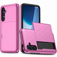 For Samsung Galaxy S24+ 5G Shockproof Armor Phone Case with Card Slot(Rose Red) - Galaxy S24+ 5G Cases by PMC TechLife | Online Shopping South Africa | PMC TechLife
