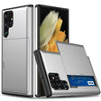 For Samsung Galaxy S24 Ultra 5G Shockproof Armor Phone Case with Card Slot(Silver) - Galaxy S24 Ultra 5G Cases by PMC TechLife | Online Shopping South Africa | PMC TechLife