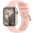 For Apple Watch SE 44mm H Texture Silicone Ladder Buckle Watch Band(Retro Rose) - free shipping - PMC TechLife - Order now!
