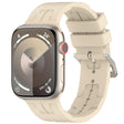 For Apple Watch Series 6 40mm H Texture Silicone Ladder Buckle Watch Band(Khaki) - Watch Bands by PMC TechLife | Online Shopping South Africa | PMC TechLife