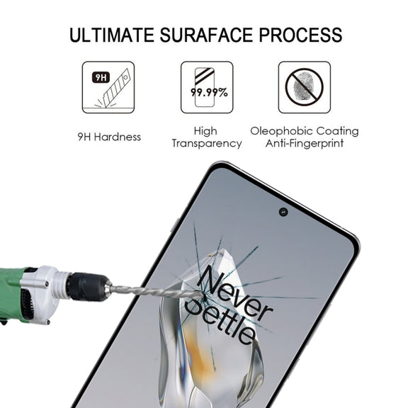 For OnePlus 12 9H HD 3D Curved Edge Tempered Glass Film(Black)