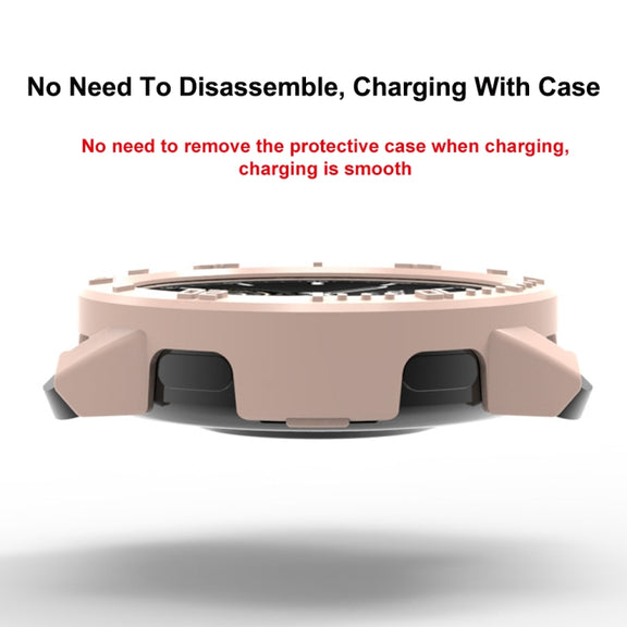 For Xiaomi Watch S3 Half Package Scale PC Watch Protective Case(Pink)
