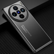 For vivo X100 Pro Frosted Metal Phone Case(Black)