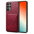 For Samsung Galaxy S24 Ultra 5G Denior Imitation Crocodile Leather Back Phone Case with Holder(Rose Red) - free shipping - PMC Jewellery - Order now!