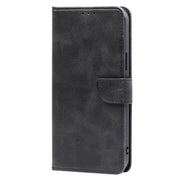 For Motorola Edge 5G 2024 Calf Texture Buckle Flip Leather Phone Case(Black)