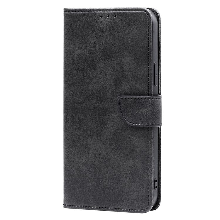 For Motorola Edge 5G 2024 Calf Texture Buckle Flip Leather Phone Case(Black)