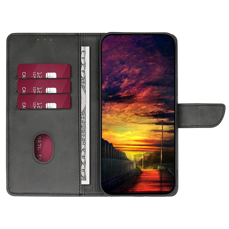 For Motorola Edge 5G 2024 Calf Texture Buckle Flip Leather Phone Case(Black)