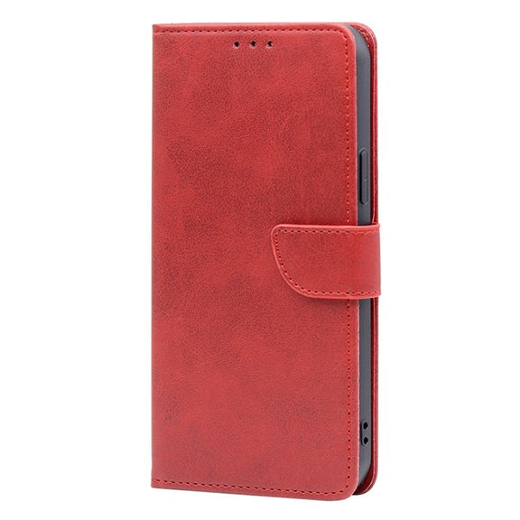 For Motorola Edge 5G 2024 Calf Texture Buckle Flip Leather Phone Case(Red)