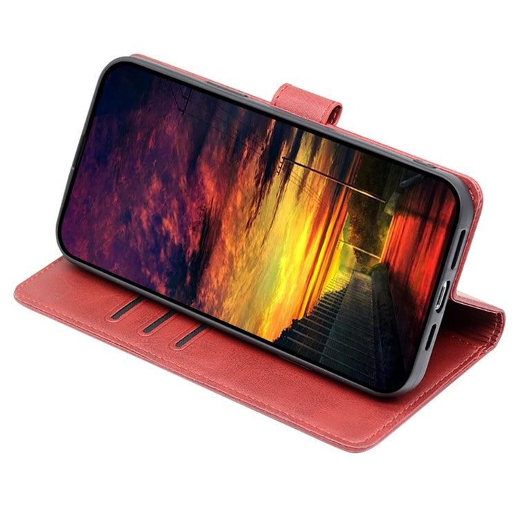 For Motorola Edge 5G 2024 Calf Texture Buckle Flip Leather Phone Case(Red)