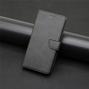 For Realme 12 5G Calf Texture Buckle Flip Leather Phone Case(Black)