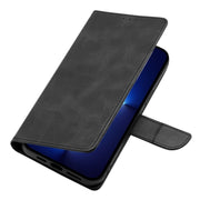 For Realme 12 5G Calf Texture Buckle Flip Leather Phone Case(Black)