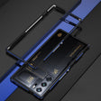 For ZTE nubia Red Magic 10 Pro / 10 Pro+ Aurora Series Metal Frame Phone Case(Black Blue) - ZTE Cases by PMC TechLife | Online Shopping South Africa | PMC TechLife | Buy Now Pay Later Mobicred