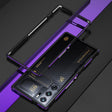 For ZTE nubia Red Magic 10 Pro / 10 Pro+ Aurora Series Metal Frame Phone Case(Black Purple) - ZTE Cases by PMC TechLife | Online Shopping South Africa | PMC TechLife | Buy Now Pay Later Mobicred