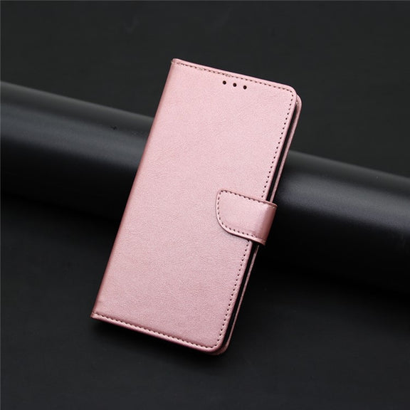 For Honor Magic6 Pro Calf Texture Buckle Flip Leather Phone Case(Rose Gold)