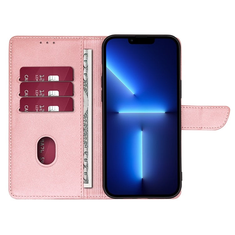 For Honor Magic6 Pro Calf Texture Buckle Flip Leather Phone Case(Rose Gold)