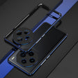 For vivo X100 Aurora Series Metal Frame Phone Case(Black Blue) - vivo Cases by imak | Online Shopping South Africa | PMC TechLife | Buy Now Pay Later Mobicred