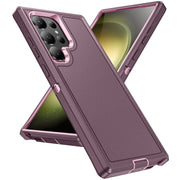 For Samsung Galaxy S24 Ultra 5G Life Water-resistant Rugged Phone Case(Purple + Pink)
