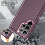 For Samsung Galaxy S24 Ultra 5G Life Water-resistant Rugged Phone Case(Purple + Pink)