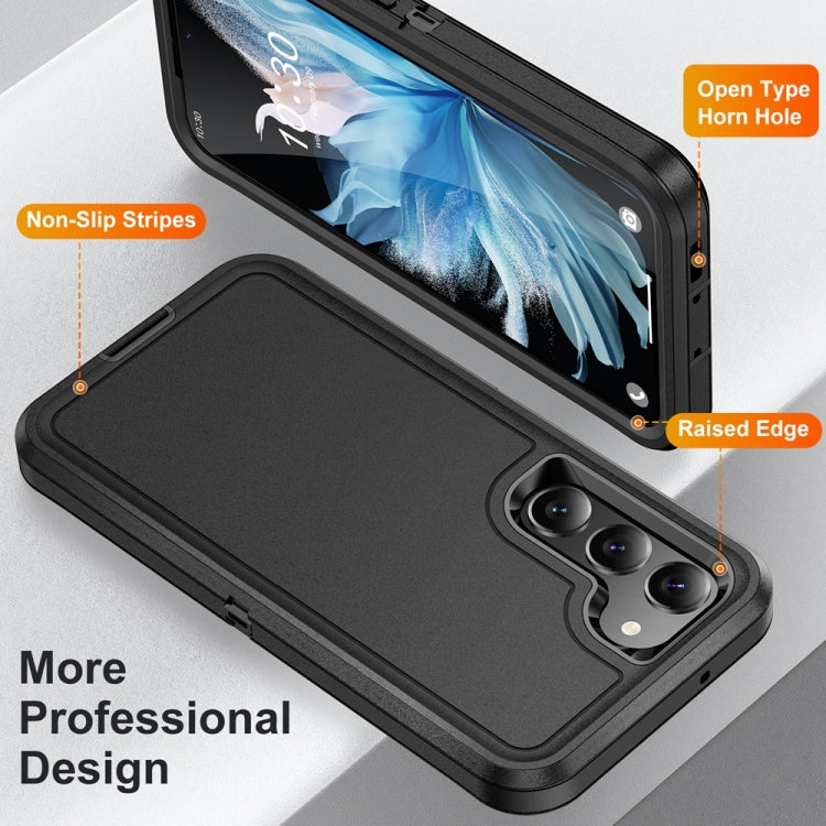 For Samsung Galaxy S24+ 5G / S25+ 5G Life Water-resistant Rugged Phone Case(Black)