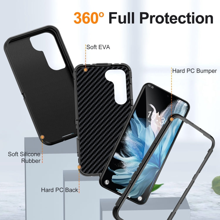 For Samsung Galaxy S24+ 5G / S25+ 5G Life Water-resistant Rugged Phone Case(Black)