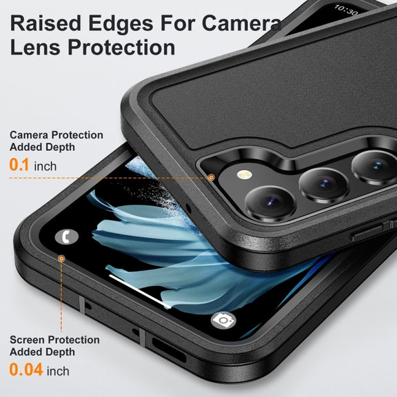 For Samsung Galaxy S24+ 5G / S25+ 5G Life Water-resistant Rugged Phone Case(Black)