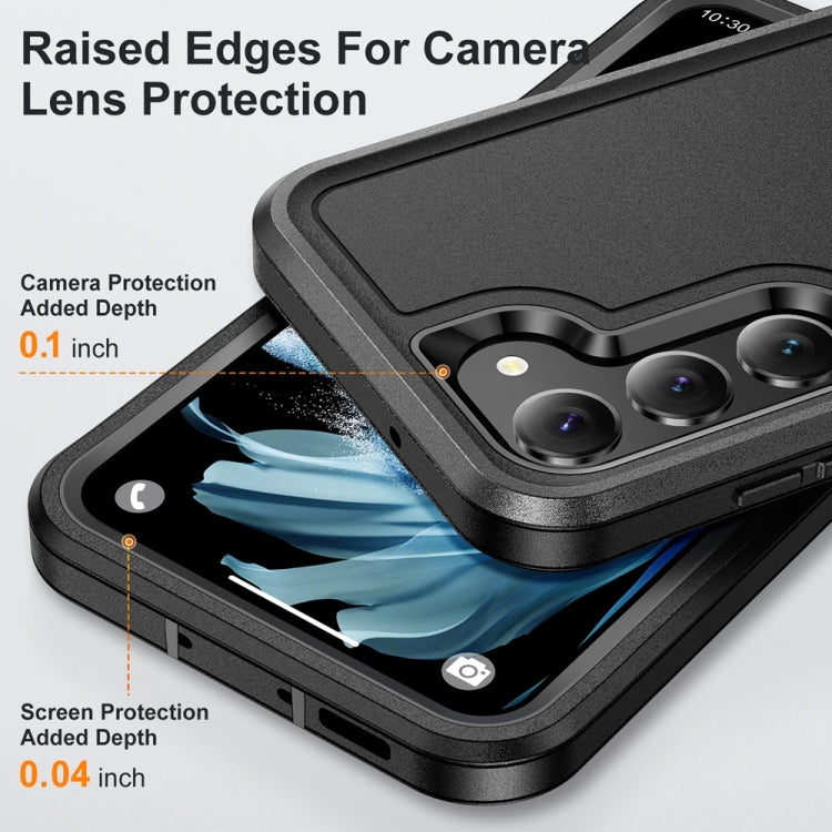 For Samsung Galaxy S24+ 5G / S25+ 5G Life Water-resistant Rugged Phone Case(Black)
