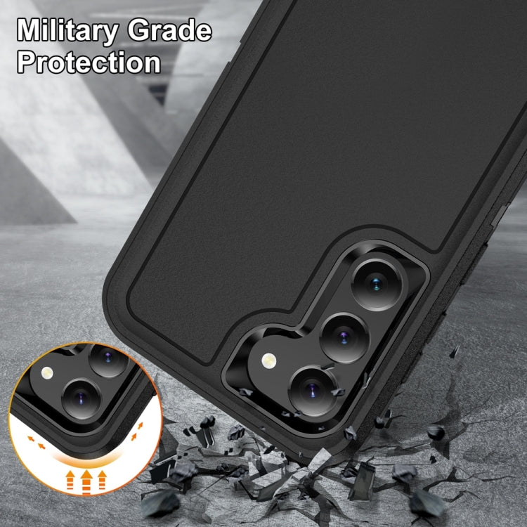 For Samsung Galaxy S24+ 5G / S25+ 5G Life Water-resistant Rugged Phone Case(Black)