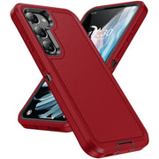 For Samsung Galaxy S24+ 5G / S25+ 5G Life Water-resistant Rugged Phone Case(Red + Black)