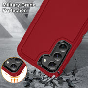 For Samsung Galaxy S24+ 5G / S25+ 5G Life Water-resistant Rugged Phone Case(Red + Black)