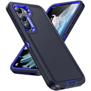 For Samsung Galaxy S24+ 5G / S25+ 5G Life Water-resistant Rugged Phone Case(Dark Blue + Royal Blue)