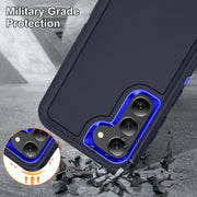 For Samsung Galaxy S24+ 5G / S25+ 5G Life Water-resistant Rugged Phone Case(Dark Blue + Royal Blue)