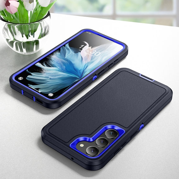 For Samsung Galaxy S24+ 5G / S25+ 5G Life Water-resistant Rugged Phone Case(Dark Blue + Royal Blue)