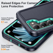 For Samsung Galaxy S24+ 5G / S25+ 5G Life Water-resistant Rugged Phone Case(Dark Blue + Light Blue)
