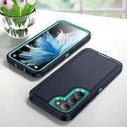 For Samsung Galaxy S24+ 5G / S25+ 5G Life Water-resistant Rugged Phone Case(Dark Blue + Light Blue)