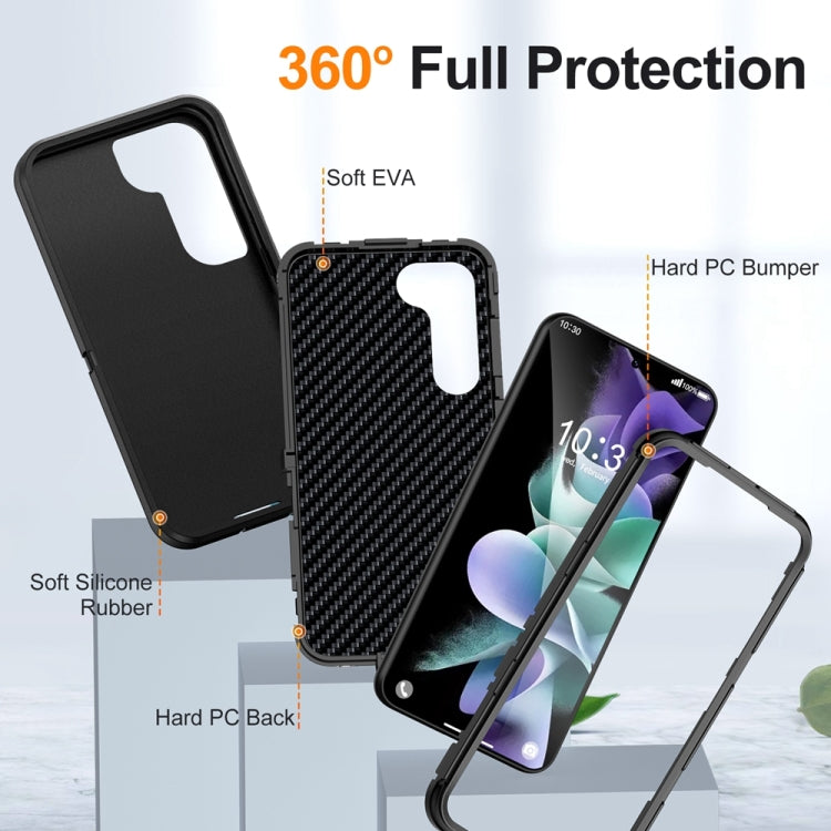For Samsung Galaxy S24 5G / S25 5G Life Water-resistant Rugged Phone Case(Black)