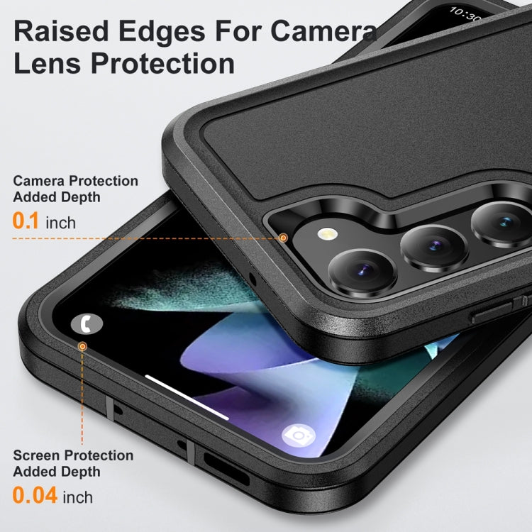 For Samsung Galaxy S24 5G / S25 5G Life Water-resistant Rugged Phone Case(Black)