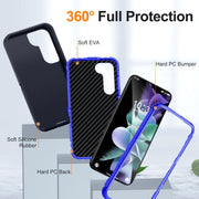 For Samsung Galaxy S24 5G / S25 5G Life Water-resistant Rugged Phone Case(Dark Blue + Royal Blue)