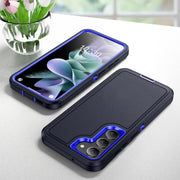 For Samsung Galaxy S24 5G / S25 5G Life Water-resistant Rugged Phone Case(Dark Blue + Royal Blue)