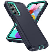 For Samsung Galaxy A15 5G Life Water-resistant Rugged Phone Case(Dark Blue + Light Blue)