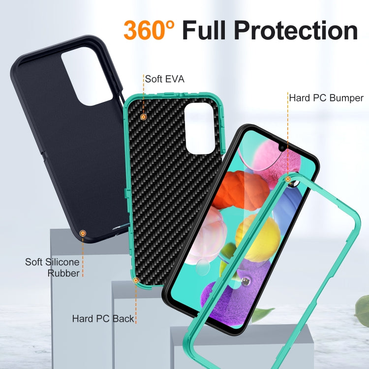 For Samsung Galaxy A15 5G Life Water-resistant Rugged Phone Case(Dark Blue + Light Blue)