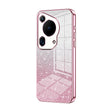 For Huawei Pura 70 Ultra Gradient Glitter Powder Electroplated Phone Case(Pink) - free shipping - PMC Jewellery - Order now!
