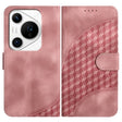 For Huawei Pura 70 Pro / Pura 70 Pro+ Elephant Head Embossed Phone Leather Case with Lanyard(Pink) - free shipping - PMC Jewellery - Order now!