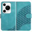 For Huawei Pura 70 Pro / Pura 70 Pro+ Elephant Head Embossed Phone Leather Case with Lanyard(Light Blue) - free shipping - PMC Jewellery - Order now!