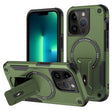 For iPhone 13 Pro Max MagSafe Holder Armor PC Hybrid TPU Phone Case(Army Green) - iPhone 13 Pro Max Cases by PMC TechLife | Online Shopping South Africa | PMC TechLife