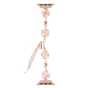 For Apple Watch 38mm Shell Metal Chain Bracelet Watch Band(Rose Gold)
