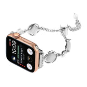 For Apple Watch 38mm Shell Metal Chain Bracelet Watch Band(Silver)