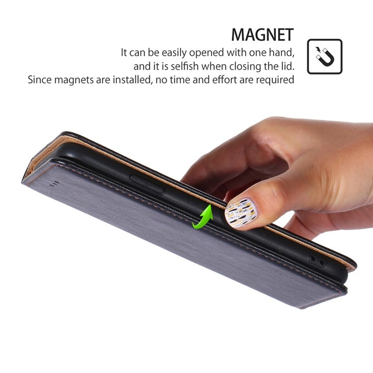 For Honor Magic6 Pro Gloss Oil Solid Color Magnetic Leather Phone Case(Black)